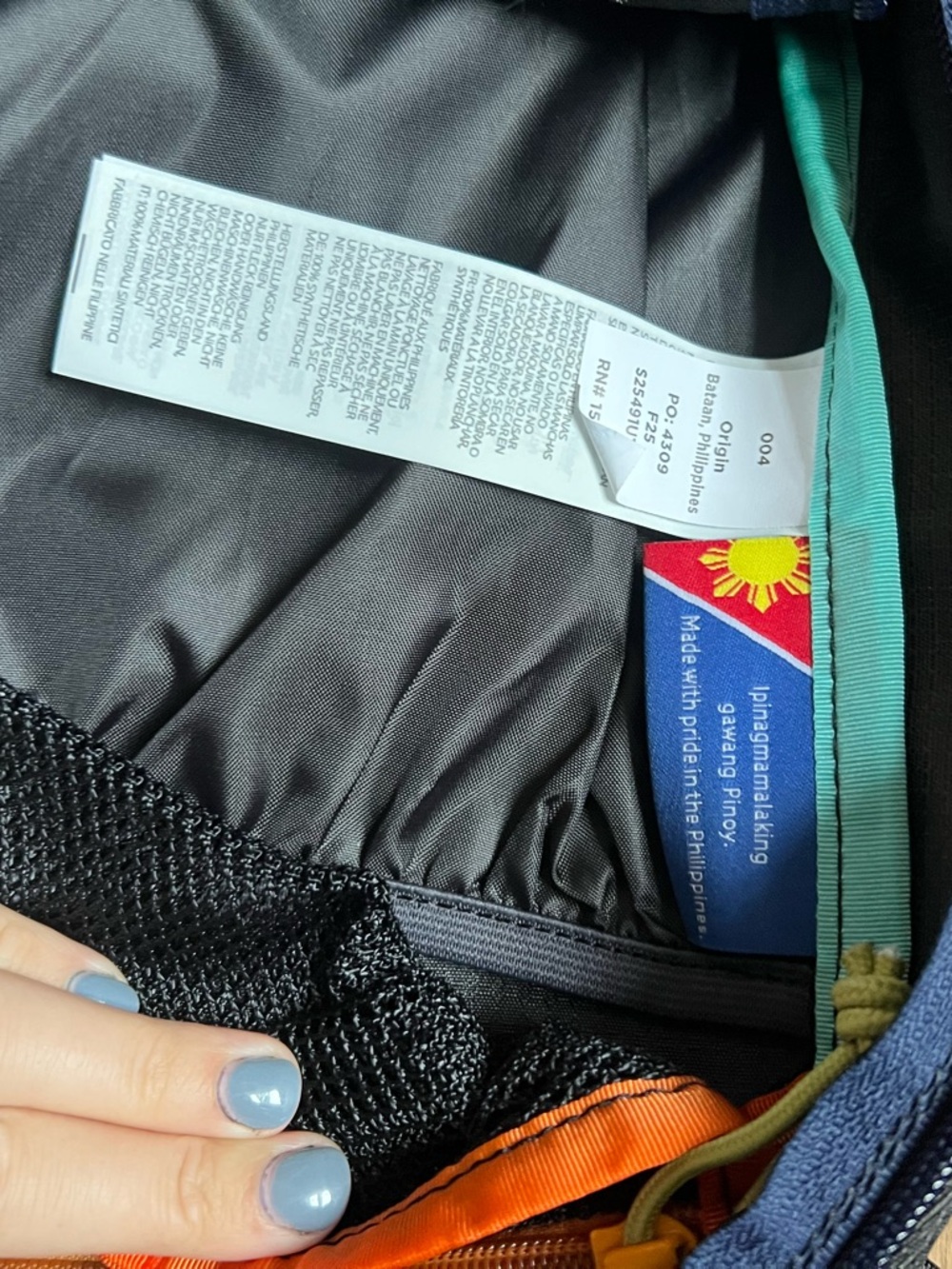 One of a kind cotopaxi Black Backpack with Multicolor Accents - Picture 7 of 9
